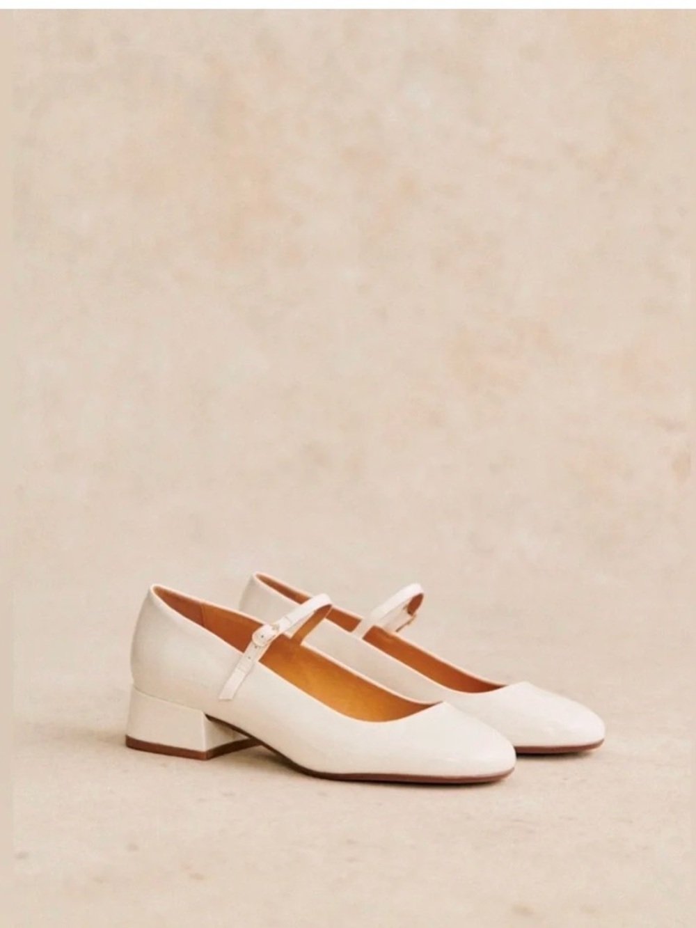 Sezane Angelique Mary Janes Shoes in Patent Lacquer Size: 10